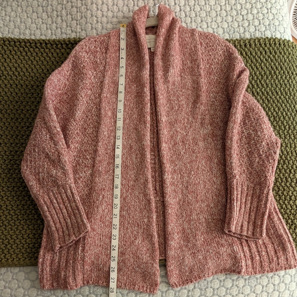 Angel Of The North Marled Pink Open Cardigan - Picture 8 of 14